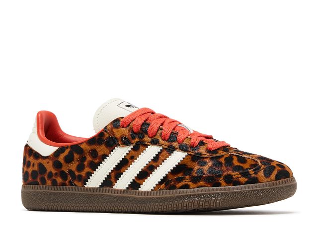 Adidas Samba OG Preloved Red Leopard Front