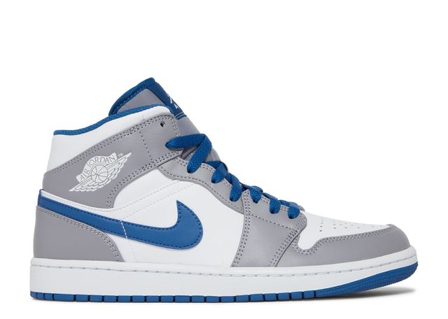 Jordan 1 Mid True Blue Side